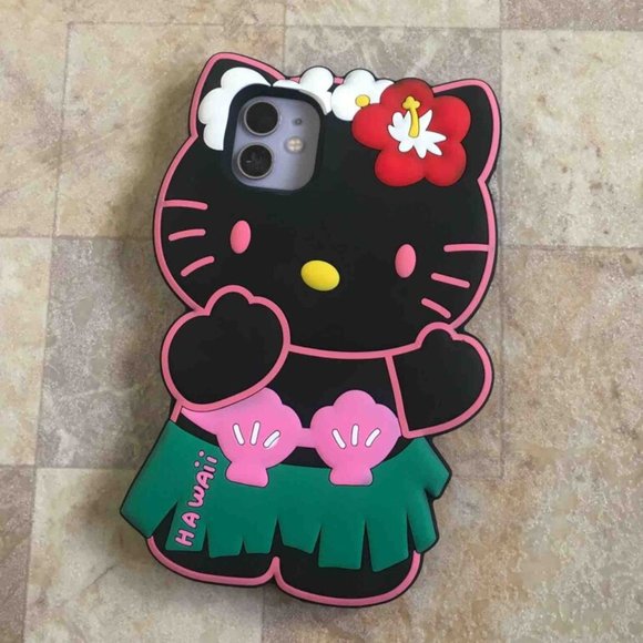 Hello Kitty Bikini Hawaii Iphone 11acessories cases brown/ black - Picture 4 of 15